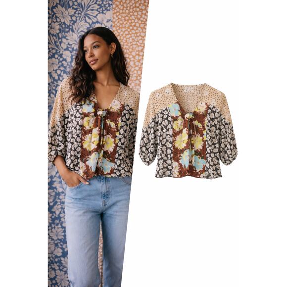 CAbi Tops - CAbi 6508 Patchwork Top Small